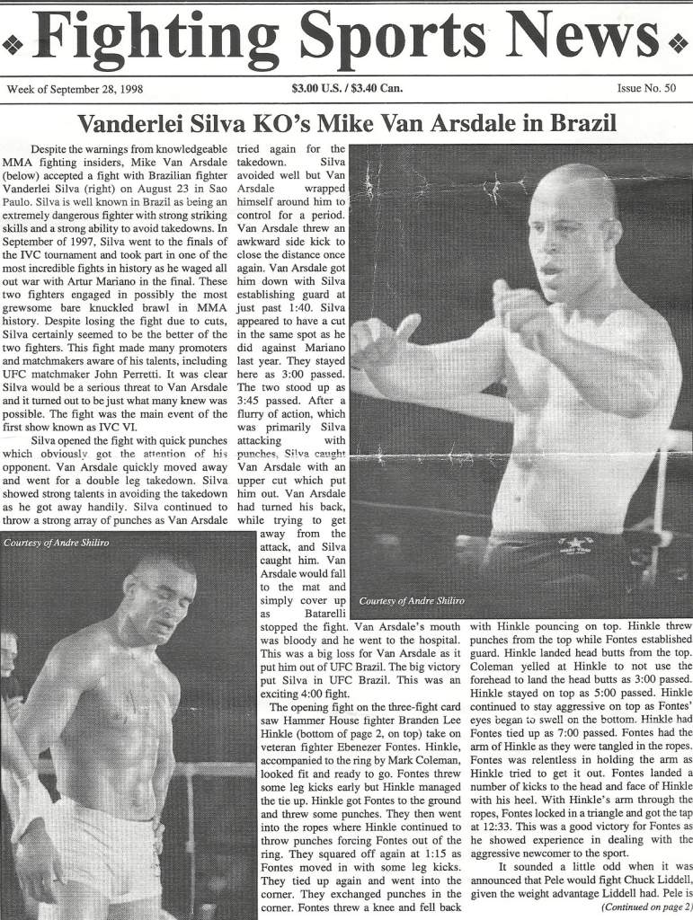 09/98 Fighting Sports Newsletter